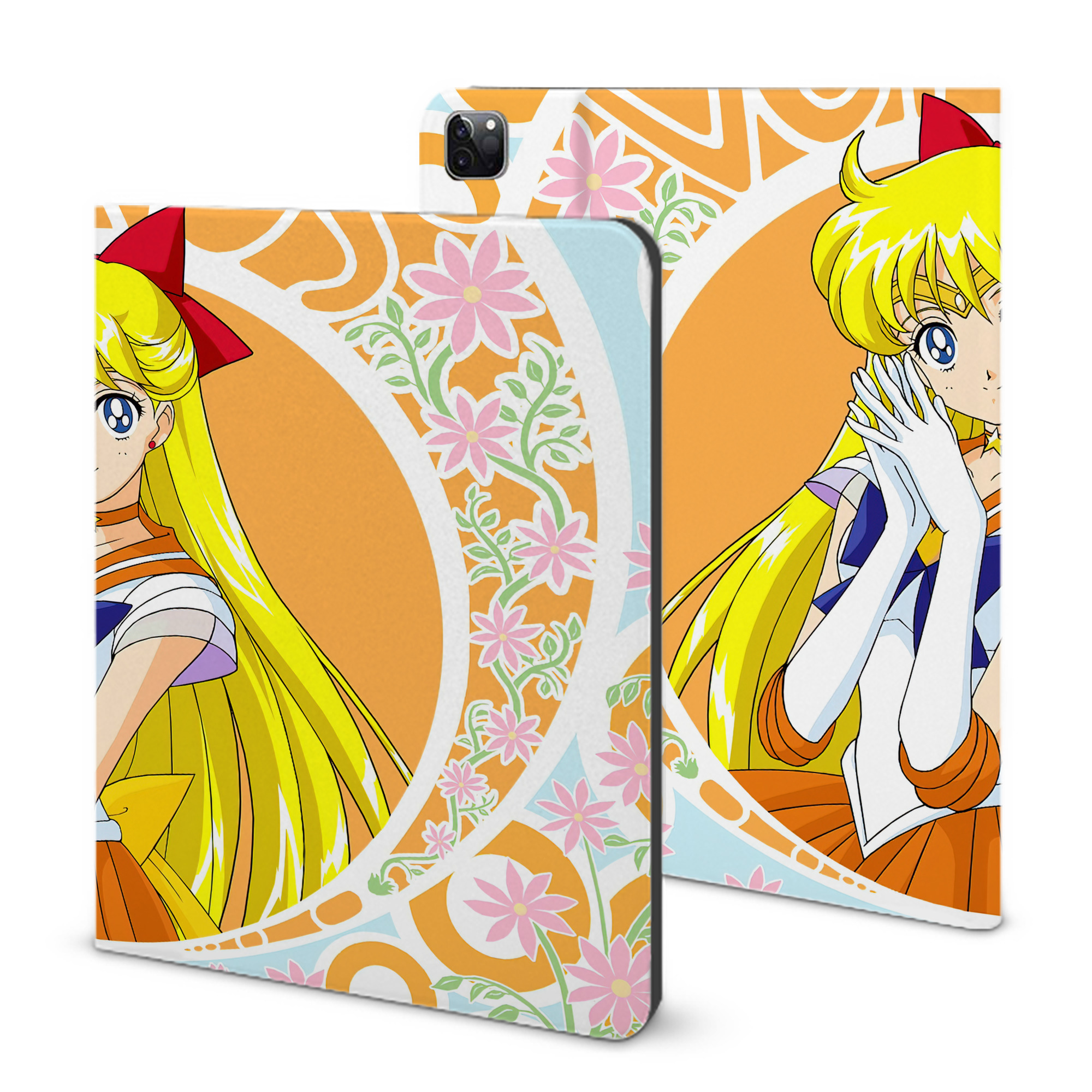 （画像用） 美少女戦士セーラームーン Sailor Moon IPad ケース ブック型 PUレザー TPU 耐衝撃 軽量 薄型 ペン収納なし 全面保護 IPad 各モデル対応